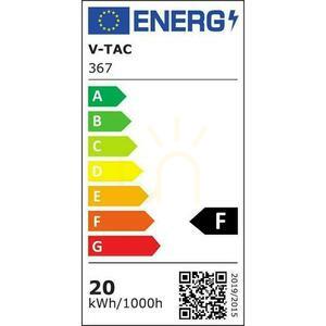 Proiector pe șină trifazată V-TAC VT-420-B LED 20 W 5000K 24° negru 1600 lm SAMSUNG small 6