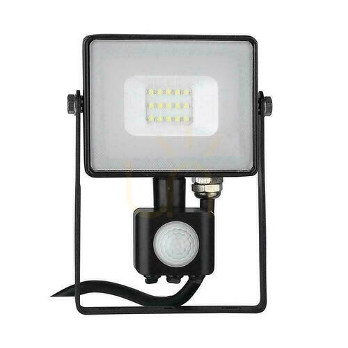 Verifica V-TAC Proiector LED 10W SAMSUNG CHIP Senzor de mișcare Funcție de tăiere-oprire Negru VT-10-S-B 4000K 800lm 5 ani garanție