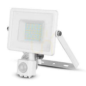 Proiector LED V-TAC 30W SAMSUNG CHIP Senzor de mișcare Funcție de oprire alb VT-30-S-W 4000K 2400lm 5 ani garanție small 4