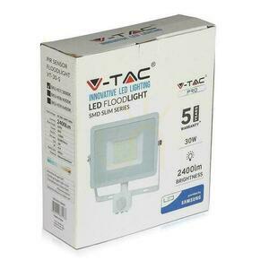 V-TAC 30W LED Proiector SAMSUNG CHIP Senzor de mișcare Funcție Cut-OFF Alb VT-30-S-W 6400K 2400lm 5 ani garanție small 3
