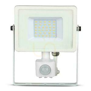 V-TAC 30W LED Proiector SAMSUNG CHIP Senzor de mișcare Funcție Cut-OFF Alb VT-30-S-W 6400K 2400lm 5 ani garanție small 0