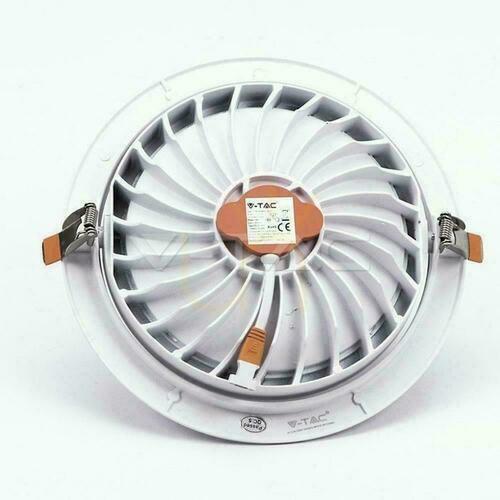 Verifica V-TAC LED Downlight SAMSUNG CHIP 30W Moving VT-2-30 3000K 2400lm 5 ani garanție.