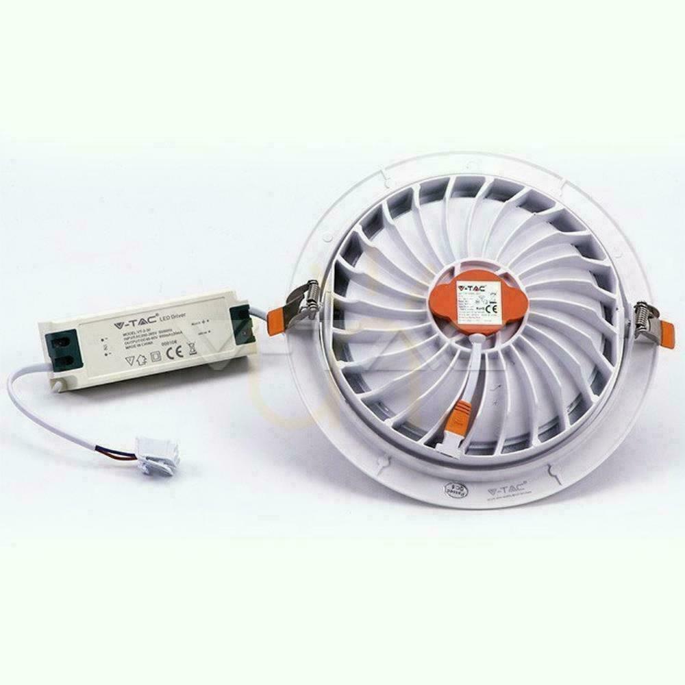 previzualizare V-TAC LED Downlight SAMSUNG CHIP 30W Moving VT-2-30 3000K 2400lm 5 ani garanție. V-TAC LED Downlight SAMSUNG CHIP 30W Moving VT-2-30 3000K 2400lm 5 ani garanție.