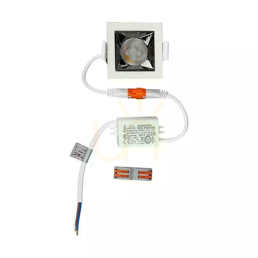 Spectacol V-TAC downlight SAMSUNG CHIP 4W UGR19 CRI90+ 12st VT-2-04 5700K 320lm 5 ani garanție V-TAC downlight SAMSUNG CHIP 4W UGR19 CRI90+ 12st VT-2-04 5700K 320lm 5 ani garanție