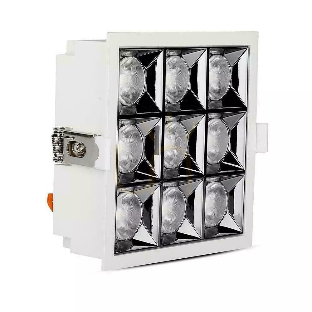 previzualizare V-TAC downlight SAMSUNG CHIP 36W UGR19 CRI90+ 12st VT-2-36 5700K 2880lm 5 ani garanție V-TAC downlight SAMSUNG CHIP 36W UGR19 CRI90+ 12st VT-2-36 5700K 2880lm 5 ani garanție