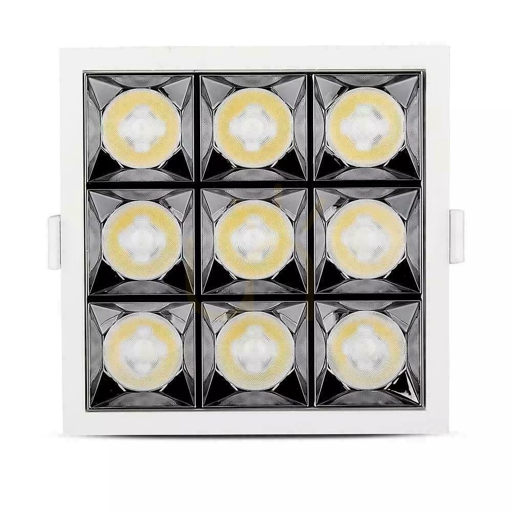 Vedere V-TAC downlight SAMSUNG CHIP 36W UGR19 CRI90+ 36st VT-2-36-1 5700K 2880lm 5 ani garanție V-TAC downlight SAMSUNG CHIP 36W UGR19 CRI90+ 36st VT-2-36-1 5700K 2880lm 5 ani garanție