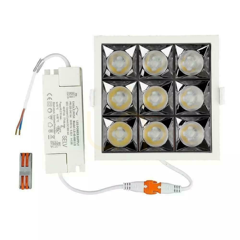 Verifica V-TAC downlight SAMSUNG CHIP 36W UGR19 CRI90+ 36st VT-2-36-1 5700K 2880lm 5 ani garanție V-TAC downlight SAMSUNG CHIP 36W UGR19 CRI90+ 36st VT-2-36-1 5700K 2880lm 5 ani garanție