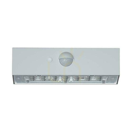 Verifica Solar V-TAC 3W CCT senzor de mișcare alb VT-403 3000K-4000K 350lm lampă de perete pentru grădină.