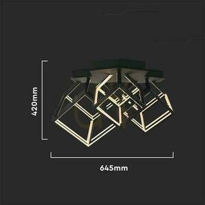 V-TAC 46W LED corp de iluminat plafon negru VT-7921 3000K 4900lm small 5