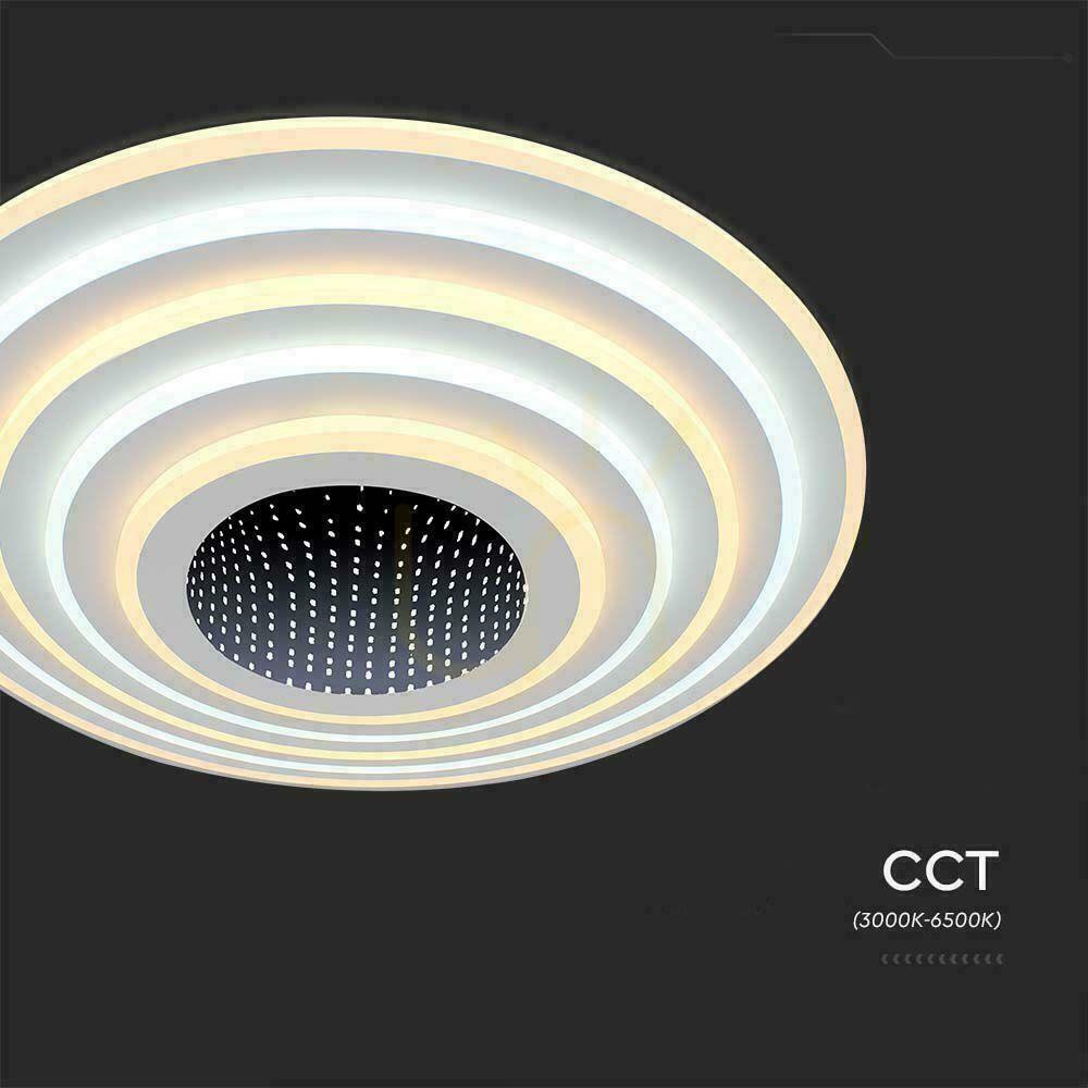 Afişa V-TAC 125W LED CCT Pilot VT-7961 3000K-6500K 13100lm Corp de iluminat pentru plafon. V-TAC 125W LED CCT Pilot VT-7961 3000K-6500K 13100lm Corp de iluminat pentru plafon.