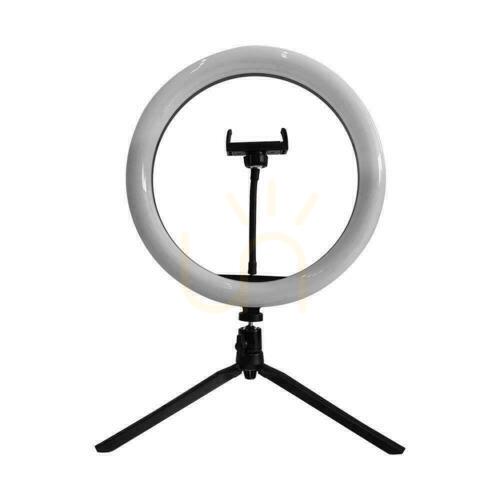 Verifica LED lampă inelară V-TAC 10W fi255mm Tripod Pilot VT-45010 3200K-5500K 550lm.