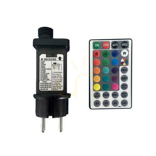 Verifica V-TAC Garden Girland (șir) LED 13mb 15x0.5W IP44 VT-713S RGB 30lm