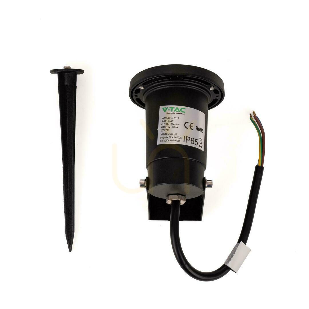 Vedere Garden Ground Luminaire Driven aluminiu GU10 negru IP65 V-TAC VT-1119 3 ani garanție Garden Ground Luminaire Driven aluminiu GU10 negru IP65 V-TAC VT-1119 3 ani garanție