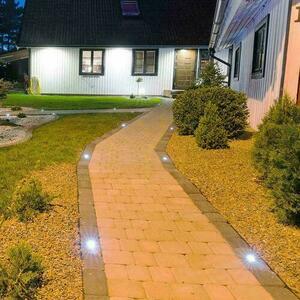 Grădină montat la sol rotund rotund din oțel periat GU10 IP67 V-TAC VT-1127. small 8