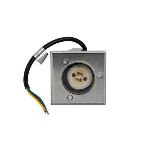 Verifica Grădină montată pe sol Spotted Square Oțel periat GU10 IP67 V-TAC VT-1127.