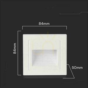 V-TAC 5W LED pătrat alb 230V VT-1129 3000K 380lm LED corp de iluminat pentru scări. small 2