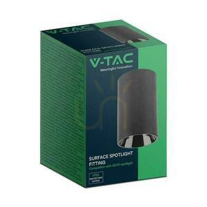 Corp de iluminat aplicat pe tavan V-TAC VT-1131 GU10, negru, Ø65 × 100 mm small 1