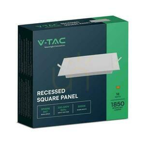 V-TAC Panoul de încastrat cu LED-uri Premium Downlight 18W Square 220x220 VT-61018 4000K 1980lm. small 4