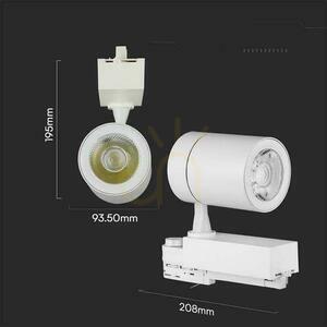 V-TAC 35W 10st alb VT-4536 3000K 3000lm Sistem de autobuz 3F corp de iluminat small 6