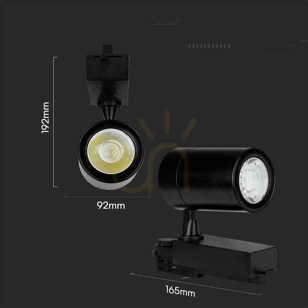 Vedere 3F V-TAC corp de iluminat pentru bare 35W 10st Negru VT-4536 3000K 3000lm 3F V-TAC corp de iluminat pentru bare 35W 10st Negru VT-4536 3000K 3000lm