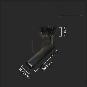 V-TAC 15W LED SAMSUNG CHIP CRI90+ Negru VT-415 4000K 1500lm Garanție de 5 ani Sistem feroviar 3F Corp de iluminat 5 V-TAC 15W LED SAMSUNG CHIP CRI90+ Negru VT-415 4000K 1500lm Garanție de 5 ani Sistem feroviar 3F Corp de iluminat small 5