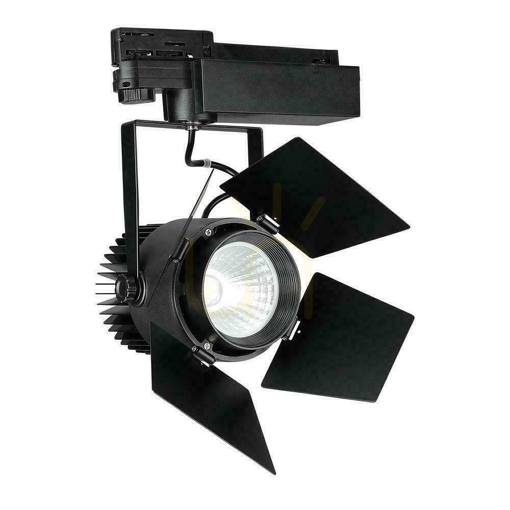 Verifica V-TAC 33W LED SAMSUNG CHIP CRI90+ Negru VT-433 3000K 3000lm Garanție de 5 ani Corp de iluminat Rail System 3F. V-TAC 33W LED SAMSUNG CHIP CRI90+ Negru VT-433 3000K 3000lm Garanție de 5 ani Corp de iluminat Rail System 3F.