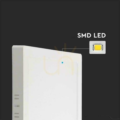 Verifica V-TAC Montat la suprafață LED Panel Premium Downlight 24W Square 300x300 VT-60024 4000K 2640lm.