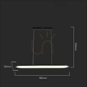 V-TAC 24W LED Pandantiv Corp de iluminat negru VT-7821 3000K 3000lm 1 V-TAC 24W LED Pandantiv Corp de iluminat negru VT-7821 3000K 3000lm small 1