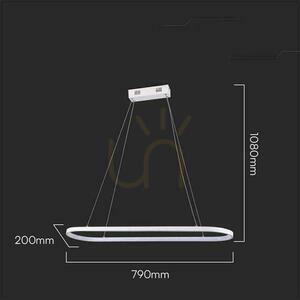 V-TAC 24W LED corp de iluminat suspendat Alb VT-7825 3000K 2760lm 1 V-TAC 24W LED corp de iluminat suspendat Alb VT-7825 3000K 2760lm small 1