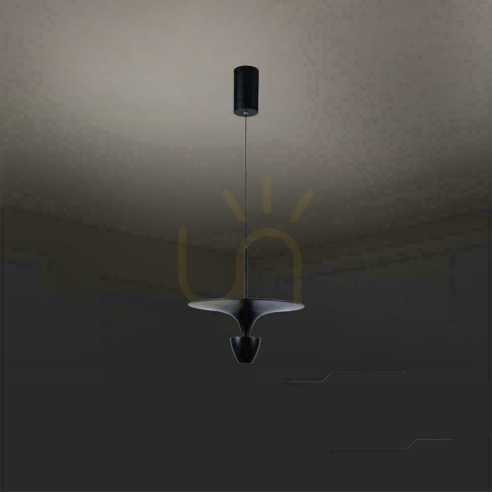 Spectacol V-TAC 9W LED pandantiv corp de iluminat negru VT-7832 3000K 1000lm V-TAC 9W LED pandantiv corp de iluminat negru VT-7832 3000K 1000lm