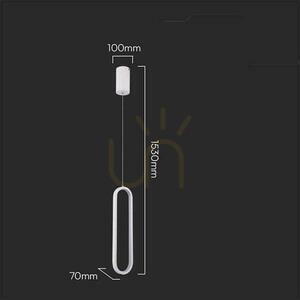V-TAC 13W LED corp de iluminat suspendat Alb VT-7829 4000K 1500lm 4 V-TAC 13W LED corp de iluminat suspendat Alb VT-7829 4000K 1500lm small 4