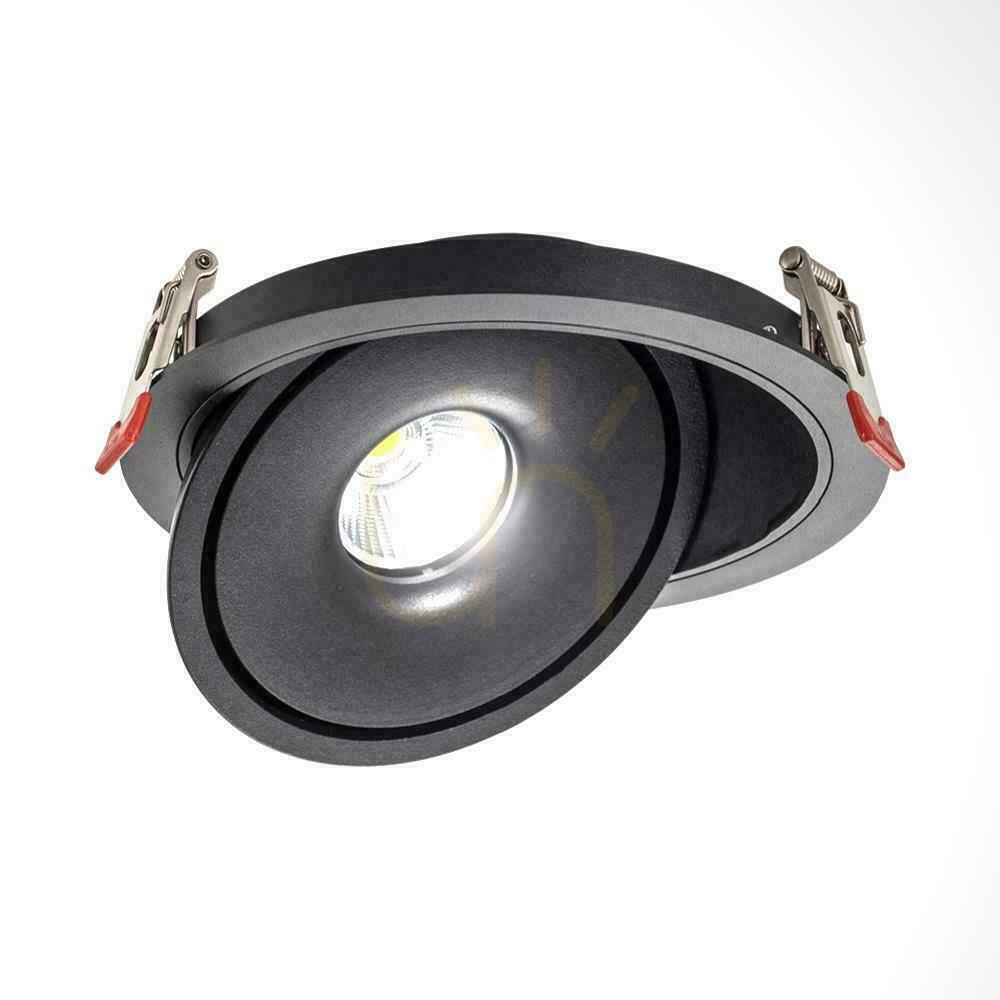 Vedere V-TAC LED Tilt Downlight 20W LED COB CRI90+ CCT negru VT-2520 3000K-4000K-6400K 1408lm. V-TAC LED Tilt Downlight 20W LED COB CRI90+ CCT negru VT-2520 3000K-4000K-6400K 1408lm.