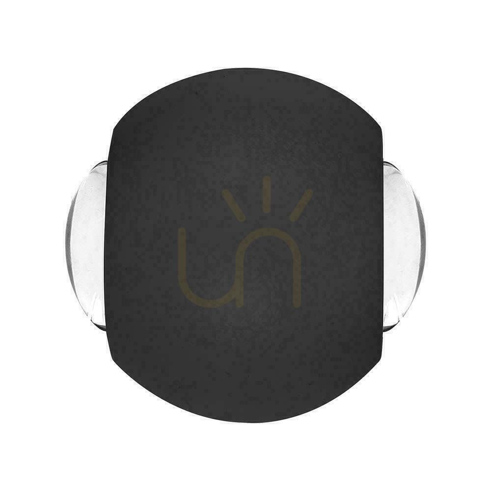 Vedere Montat pe perete, de sus în jos, V-TAC 2W LED IP54 Negru VT-2502 3000K 200lm Montat pe perete, de sus în jos, V-TAC 2W LED IP54 Negru VT-2502 3000K 200lm