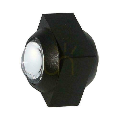 Verifica Montat pe perete, de sus în jos, V-TAC 2W LED IP54 Negru VT-2503 3000K 200lm