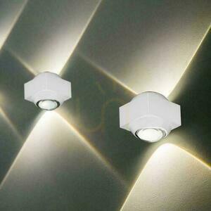 Montat pe perete, de sus în jos, V-TAC 2W LED IP54 alb VT-2503 4000K 200lm small 4