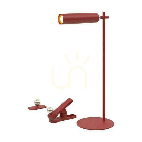 Verifica V-TAC 4-in-1 Lampă de birou 37cm Wallpaper Clip Lanternă 3W LED roșu VT-7413 4000K 300lm