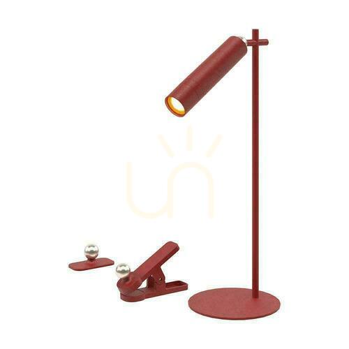 Verifica V-TAC 4-in-1 Lampă de birou 37cm Wallpaper Clip Lanternă 3W LED roșu VT-7413 4000K 300lm