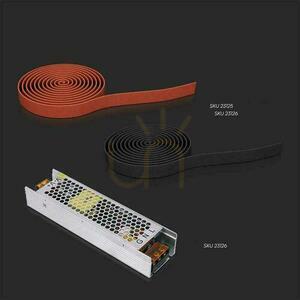 V-TAC 23130 rozetă de tavan încastrată cu alimentare pentru șină magnetică 48 V, neagră, Ø90 x 72 mm small 7