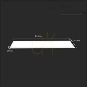 V-TAC LED Panel 40W 1200x300 LED Backlight 30mm 120Lm/W VT-61140 4000K 4800lm. small 1