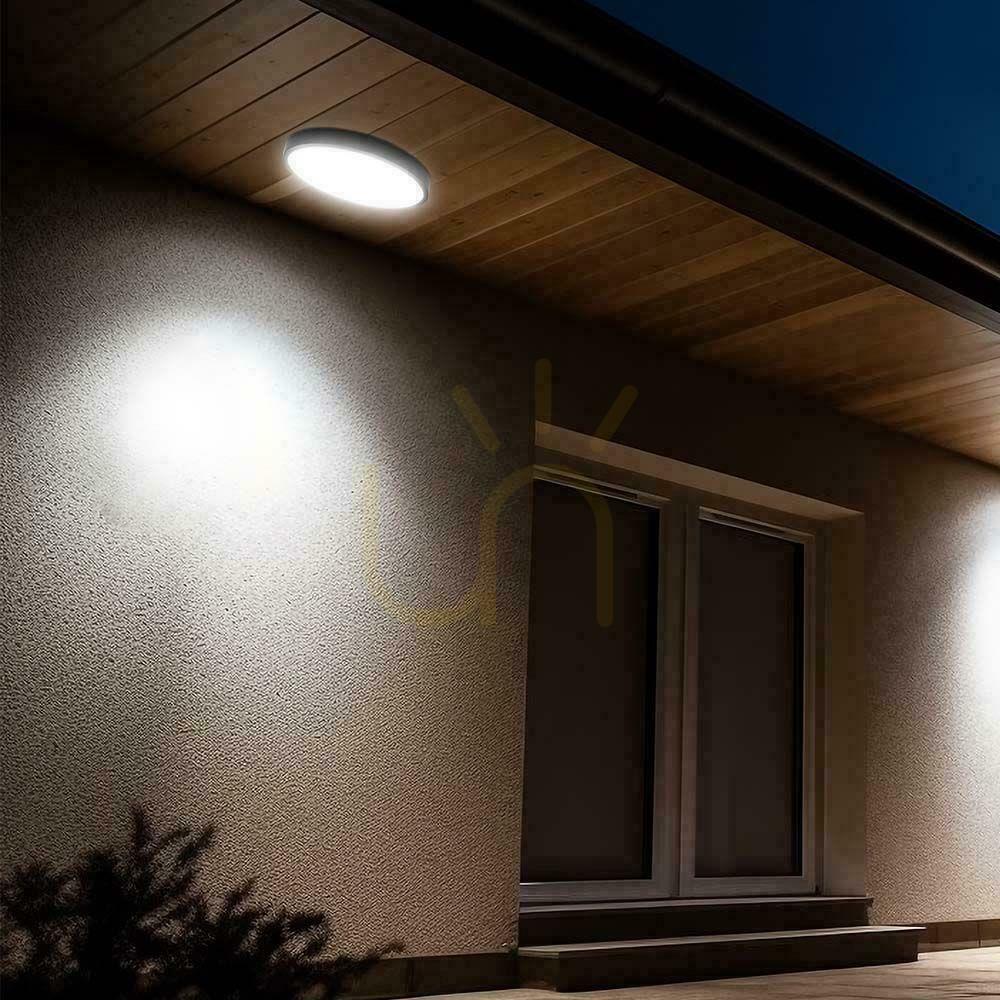 Vedere Plafond V-TAC 18W LED rotund 25cm montat la suprafață IP44 negru VT-8618B 4000K 1830lm Plafond V-TAC 18W LED rotund 25cm montat la suprafață IP44 negru VT-8618B 4000K 1830lm