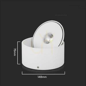 Downlight montat la suprafață V-TAC 20W Tilt CRI90 CCT Alb VT-2825 3000K-4000K-6400K 1408lm. small 5