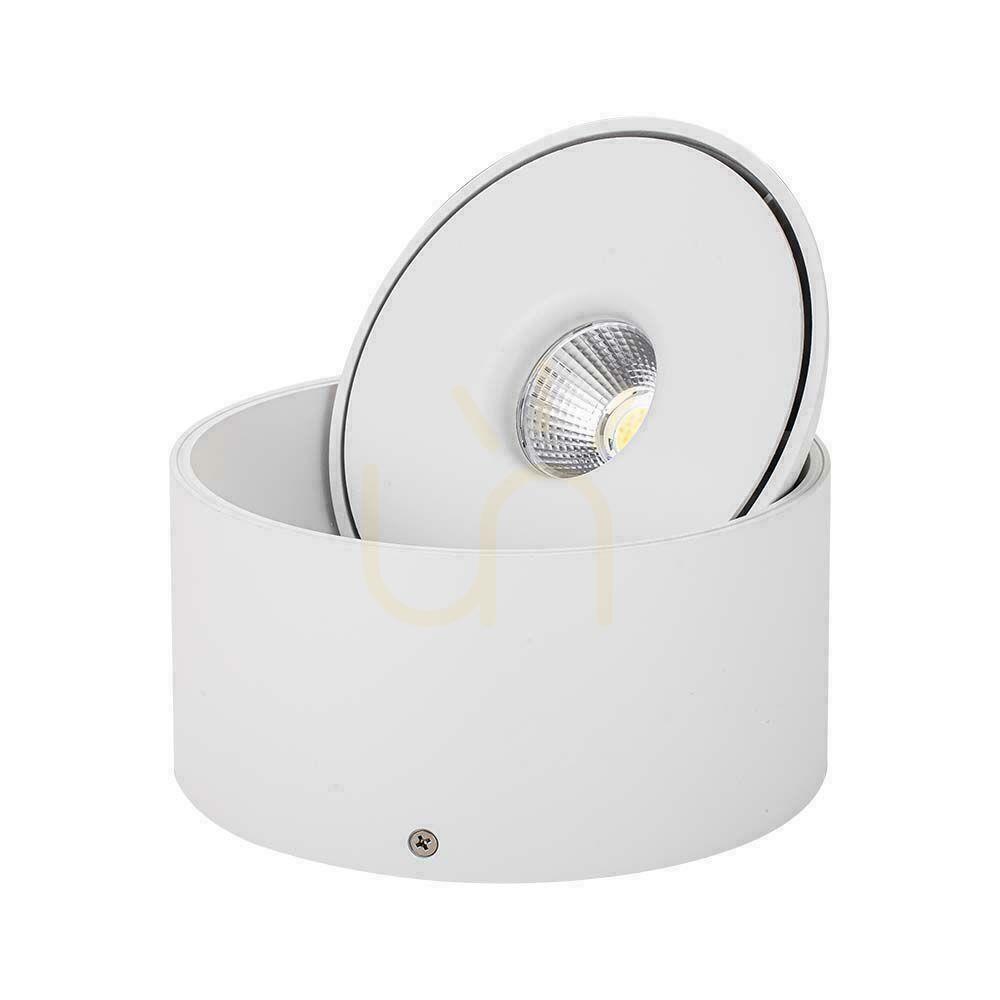 Vedere Downlight montat la suprafață V-TAC 28W Tilt CRI90 CCT Alb VT-2833 3000K-4000K-6400K 2500lm. Downlight montat la suprafață V-TAC 28W Tilt CRI90 CCT Alb VT-2833 3000K-4000K-6400K 2500lm.