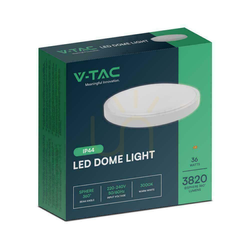 previzualizare Plafond V-TAC 36W LED rotund 35cm montat la suprafață IP44 alb VT-8630 4000K 3820lm. Plafond V-TAC 36W LED rotund 35cm montat la suprafață IP44 alb VT-8630 4000K 3820lm.