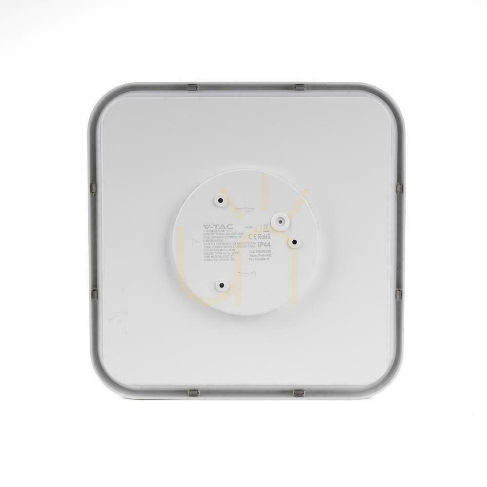 Vedere Plafond V-TAC 36W LED pătrat 42x42cm montat la suprafață Pilot senzor de mișcare IP44 alb VT-8630S 4000K 3820lm Plafond V-TAC 36W LED pătrat 42x42cm montat la suprafață Pilot senzor de mișcare IP44 alb VT-8630S 4000K 3820lm