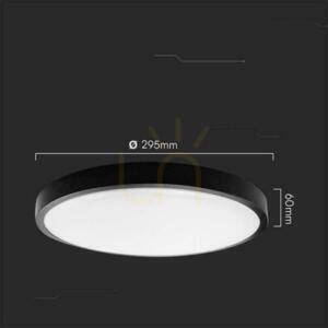 Plafonieră LED V-TAC VT-8618S neagră 18W 4000K 1830 lm IP44 cu senzor small 4