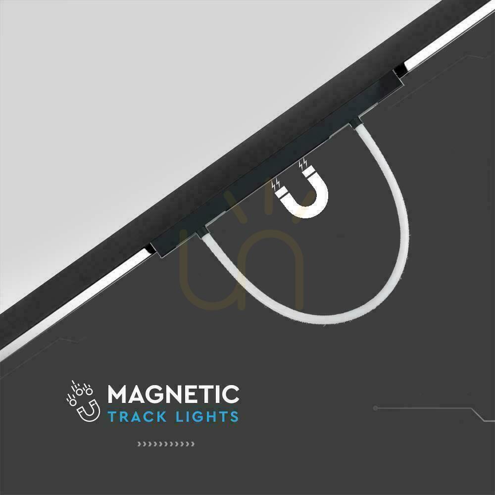Spectacol Corp de iluminat Sistem de autobuz magnetic 48V V-TAC 23W LED 200cm VT-42024 3000K 2760lm 3 ani garanție Corp de iluminat Sistem de autobuz magnetic 48V V-TAC 23W LED 200cm VT-42024 3000K 2760lm 3 ani garanție