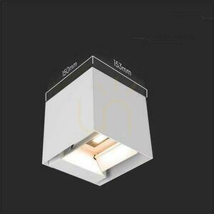 Solar V-TAC 9W LED COB Cub alb reglabil 15x15cm IP65 VT-11109 4000K 860lm corp de iluminat de perete. small 6