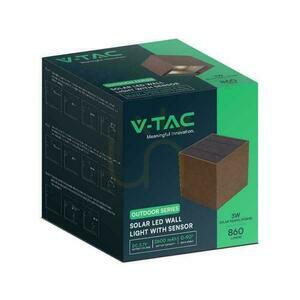 Solar V-TAC 9W LED COB reglabil Bronze Corten Cube 15x15cm IP65 VT-11109 4000K 860lm corp de iluminat de perete. small 3