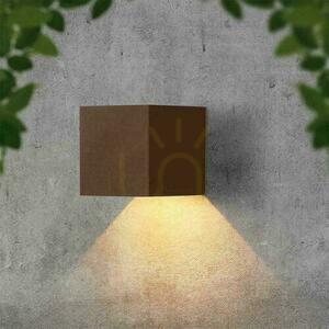 Solar V-TAC 9W LED COB reglabil Bronze Corten Cube 15x15cm IP65 VT-11109 4000K 860lm corp de iluminat de perete. small 6