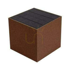 Solar V-TAC 9W LED COB reglabil Bronze Corten Cube 15x15cm IP65 VT-11109 4000K 860lm corp de iluminat de perete. small 9